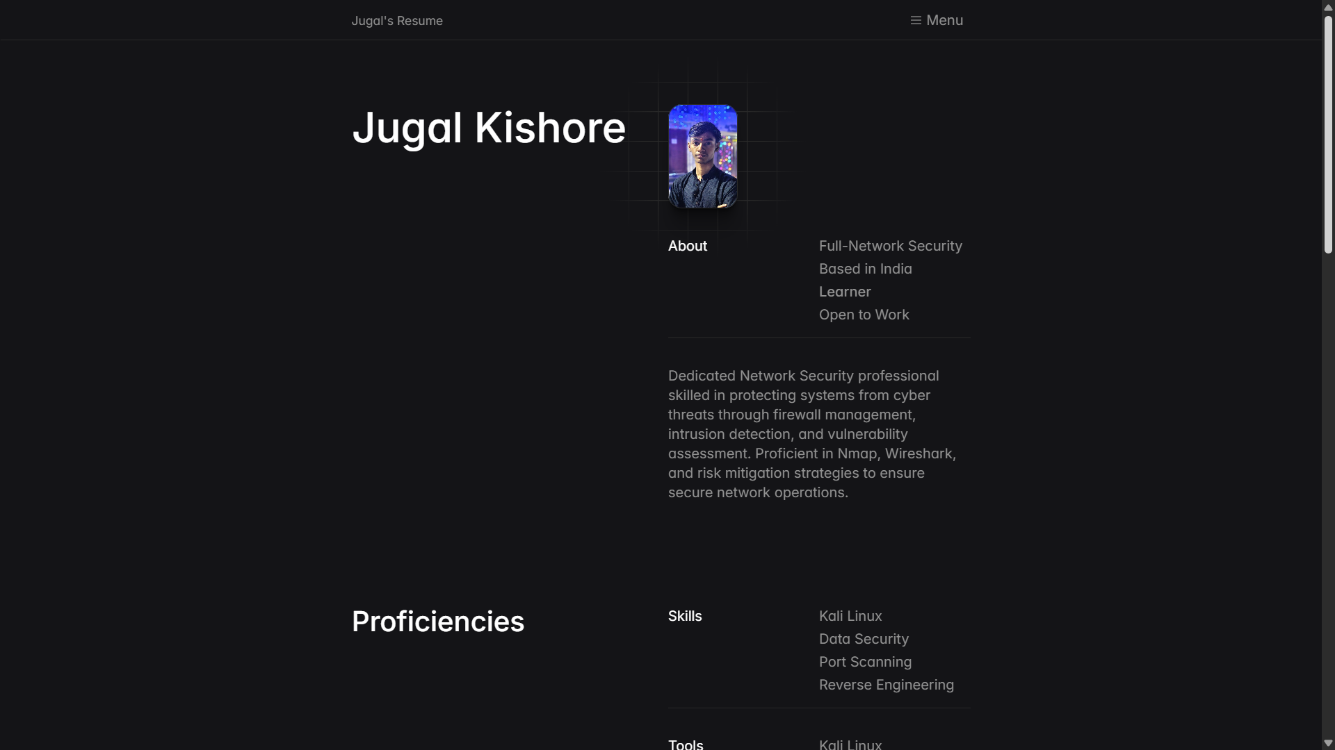 Jugal Resume